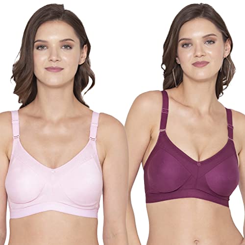 Image of SOUMINIE - Minimizer Bra - Non Padded - Cotton Rich - Broad Straps - Full Coverage - Wireless Seamless T-Shirt Bra