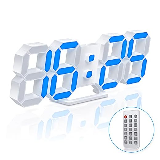 3D LED Desk Alarm Clock Night Light 7 Colors 9.7" with Remote Control, Digital Alarm Clock Adjustable Brightness Timer 12/24 Hr Time/Date/Temperature for Kid Bedroom/ Kitchen/Office -Colorful