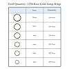 Mandala Crafts Assorted Antique Brass Jump Rings Jewelry Findings Metal O Rings for Jewelry Making Supplies - 1250 4mm to 10mm Small Open Jump Rings Kit for Necklace Earring #2