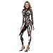 QiantuANzi Mode féminine Spiderman Stretchy Body Impression numérique 3D Cosplay Combinaison Superhero Anime Rôle Film Costume Props Collants Outfit,Brown-XL