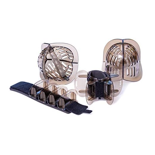 AquaLogix Total Body System - Upper Body Aquatic Bells & Lower Body Fins - Full Body Pool Workout - Colors Indicate Resistance Level - Online Videos/Programs Link (All-Purpose Smoke Bells/Smoke Fins)