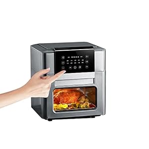 COOLBABY Domestic large capacity 12L oil-free electric frying pan for air fryer.(Black)