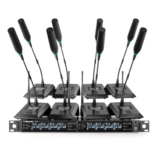 Phenyx Pro 8-Channel Wireless Microphone System