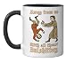 Away From Me With All Thoust Bullshittery Funny Medieval Ceramic Mug, Black/White