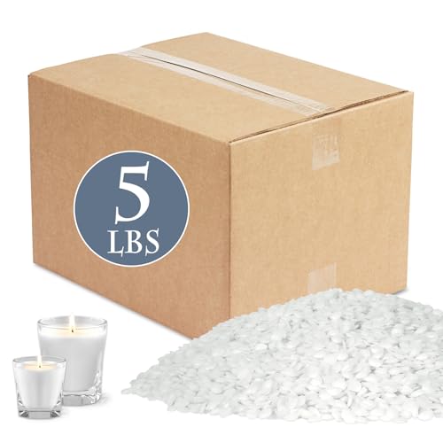 SWIGRANCE Soy Wax Pellets 5LBS / 2.27kg, Natural Soy Candle Wax Candle Making Supplies, for Making Pillars, Container and Molded Candles, Cire de SOJA