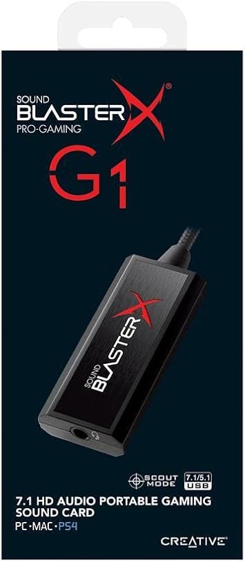 Creative Sound BlasterX G1 7.1 Portable HD Gaming USB DAC and Sound Card 70SB17100000 141