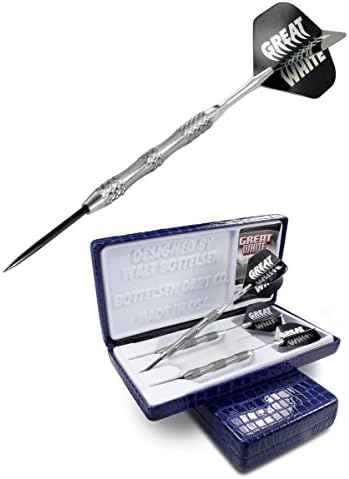 Bottelsen 2342GW9 Great White Fixed Point Steel Tip 90 Percent Tungsten 23 Gram Dart