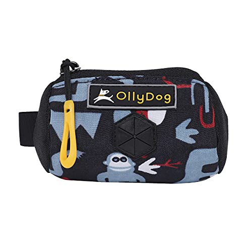 Image of OllyDog Scoop Pick Up, Dog Poop Bag Holder Leash Attachment, Fits on Any Dog Leash, Durable, Water Resistant, Lightweight, Compact Size, Fits All Standard Poop Pick-Up Rolls (Monkey Business) (1050-0700-903)