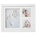 Handprint Footprint Memory Kit by Little’s Comfort - Personalized Clay Keepsake with Wooden Picture Frame-for Newborn Infants, Kids, Adults, Family or Pets-Baby Shower Gift-Photo Decoration-Non Toxic