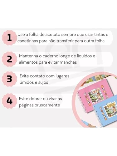 Livro de Colorir Antistress 50 Páginas Desenhos Variados, Capa Dura, Relaxante e Criativo para Crian