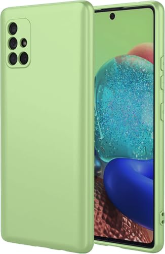 Image of DIZORO Liquid Silicone Soft Back Cover Case Designed for Samsung Galaxy M51 (Matcha Green)