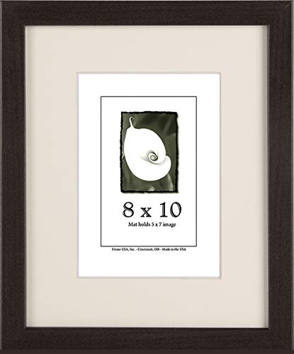 Frame USA True Depth Series 8x10 Poplar Wood Frames for Art and Canvas (Brazilian Walnut)