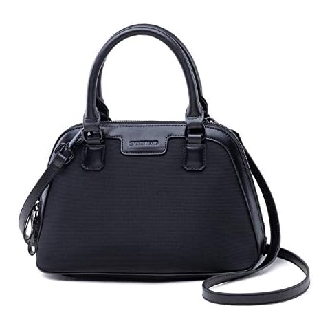 SMARTHAIR Womens Shoulder Bag Nylon Top-Handle Bags Tote Purse,Black,TA30, Black, M Cover