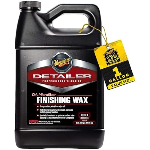 Meguiar's Pro D301 Detailer DA Microfiber Finishing Wax, 1gal