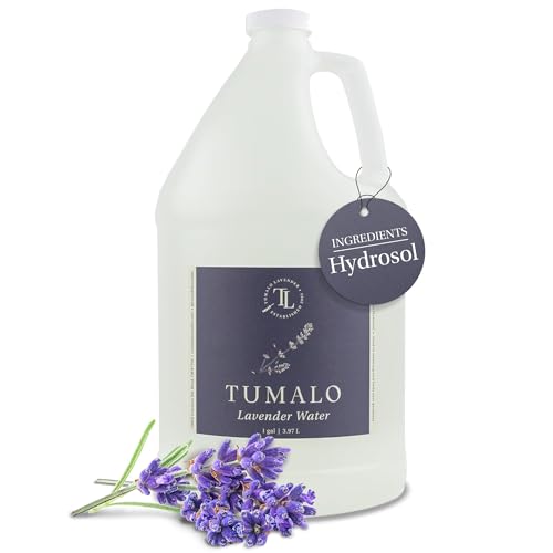 Tumalo Lavender Organic Water Hydrosol Lavender Spray - Floral Water for Skincare, Aromatherapy, Stress Relief & Relaxation, Natural Facial Toner, Body Mist, Room & Linen Spray, Made in USA - 1 Gallon