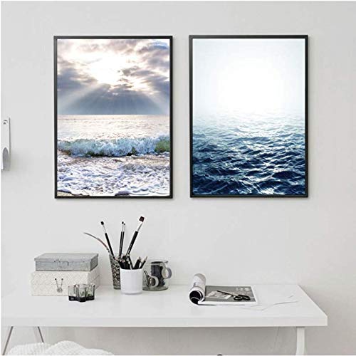 Affiches et gravures paysage marin modulaire pour grand mur vide