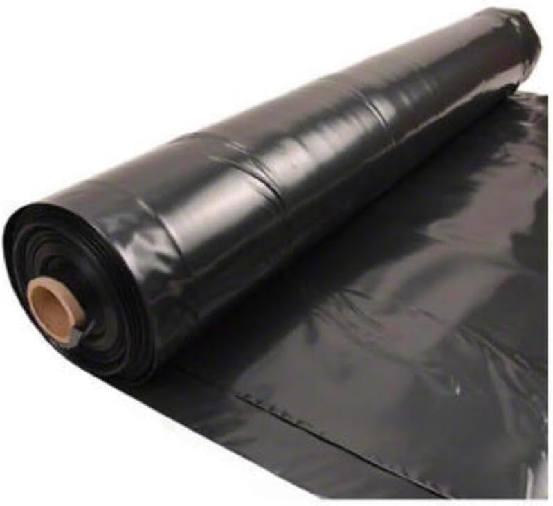 4ML BLK 12X100 12-by-100-Foot 4-Millimeter Black Tyco Polyethylene Plastic Sheeting, No Size, No Color