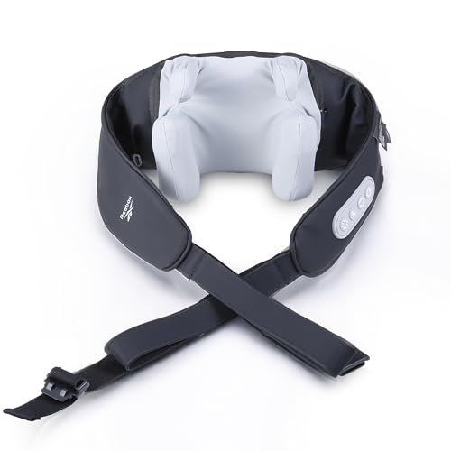 Masseur de pétrissage Reebok noir pour détendre le cou au bureau après une longue journée