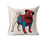 790円お得!選べる6種類クッションカバーマーベル MARVEL 風 アメコミデザイン (3 スパイダーマンタイプ)