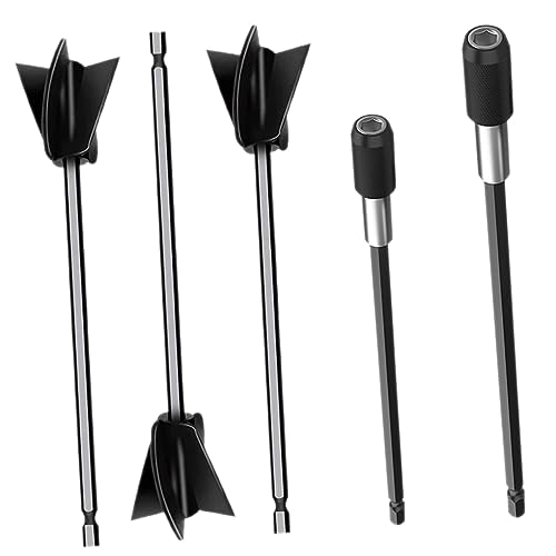 Unomor 1 Set Drill Paint Mixer Resin Stirrer Epoxy Stirrer for Drill Attachment