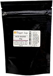 Bigger Jugs Acid Blend for Making Country Wines & Cordials 50g Heavy Duty Resealable Pouch with Tamper Proof Seal Homebrew Home Brew Wine
