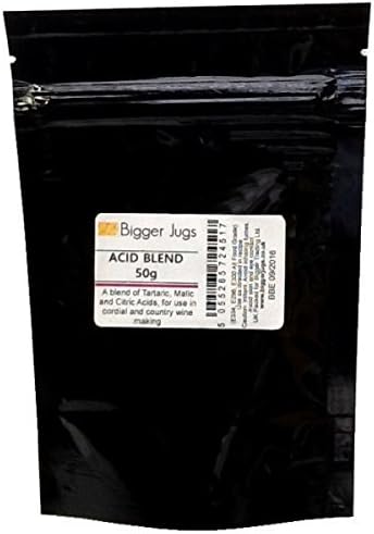 Acid Blend for Making Country Wines & Cordials 50g Heavy Duty Resealable Pouch with Tamper Proof Seal Homebrew Home Brew Wine