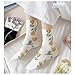 OTAODKA Cute Cotton Socks for Women and Girls, Athletics Socks Novelty Ankle Sock (US, Numeric, 5, 8, Regular, Regular, 5 Pack Tulip)