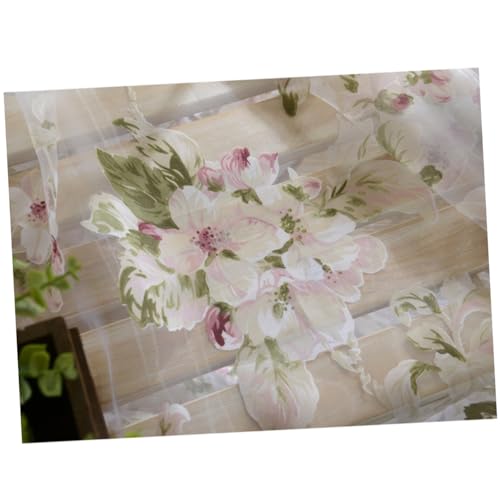 Cortinas de flores de orquídea Cabilock para salones con gasa rosa 7