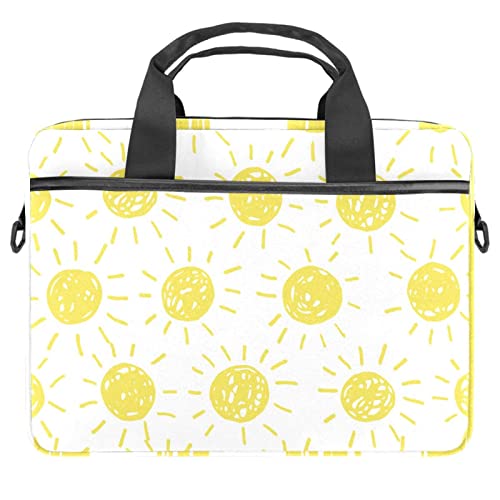 Sacoche ordinateur 13.3 pouces bandouliere pour proteger votre pc des chocs avec motif soleil