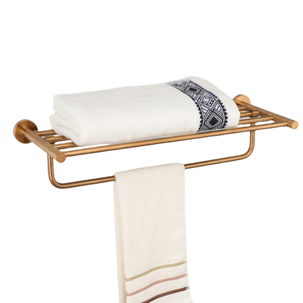 Accesorios de baño de oro rosa cepillado antihuellas para solucionar el desorden
