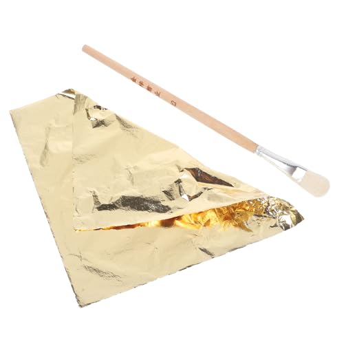 KONTONTY Foil Art Craft Imitation Gold Paper Shiny Foil Flakes for Creative Decorations