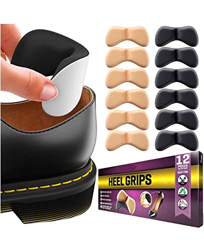 Image of GODSE BUSINESS 6 Pairs Heel Cushion Pads Heel Shoe Grips Liner Self-Adhesive Shoe Insoles Foot Care Protector