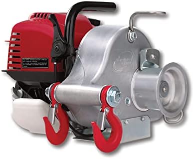 Portable Winch PCW3000 Gas-Powered Capstan Winch - 1,600-Lb. Pulling Capacity, 1.34 Honda GX-35 Engine,
