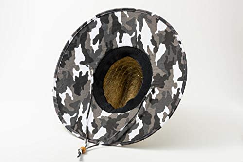 Image of Printed Pattern Straw Sun Hat
