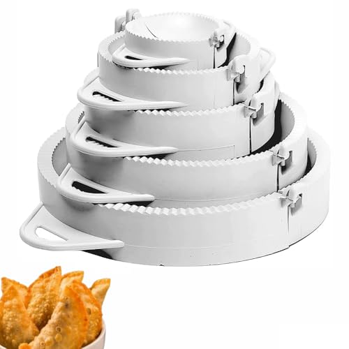 【Forma Para Pastel Plástico 5 Tamanhos】Conjunto de Forma Para Fazer Pastel Fogazza,Manual Cortador M