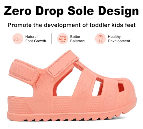 Image of ChayChax Toddler Classic Fisherman Sandals Boys Girls Closed Toe Water Pool Beach Sandal Naturally Splay