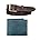 Blue Hunter Wallet + Brown Leather Belt