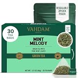 VAHDAM Te Verde Alla Menta Himalaya | 30 Bustine di The Verde