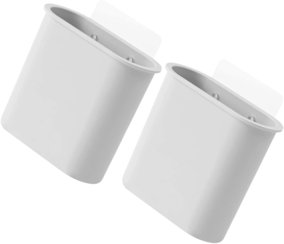 Alipis 10 Pcs Toothbrush Holder Wall Organizer for Kitchen Wall Organizer for Office Kitchen Wall Organizer Bathroom Vanity Organizer Wall Bathroom Organizer Bedroom Wall Organizer, Greyx5pcs