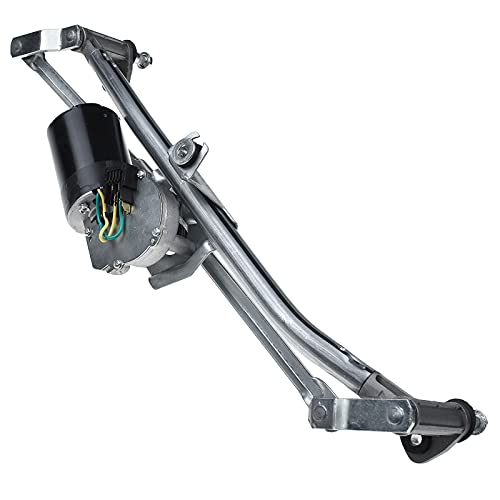 Image of A-Premium Front Windshield Wiper Motor and Linkage Assembly | Compatible with Volkswagen Beetle 2003-2010 Convertible, 1998-2010 Hatchback