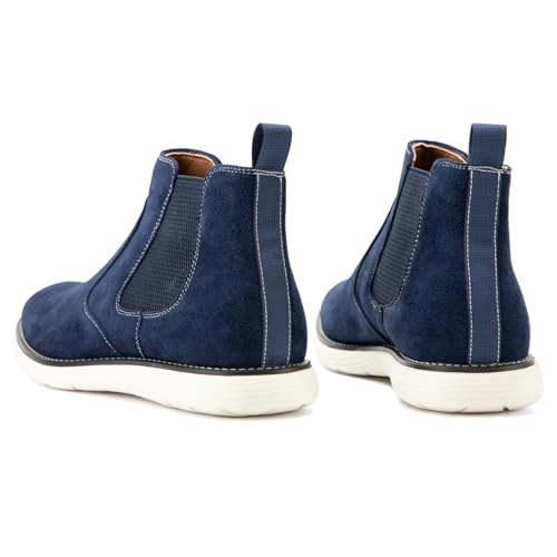 JITAI Men's Suede Leather Chelsea Boots Classic Elastic Dress Ankle Boots for Men3