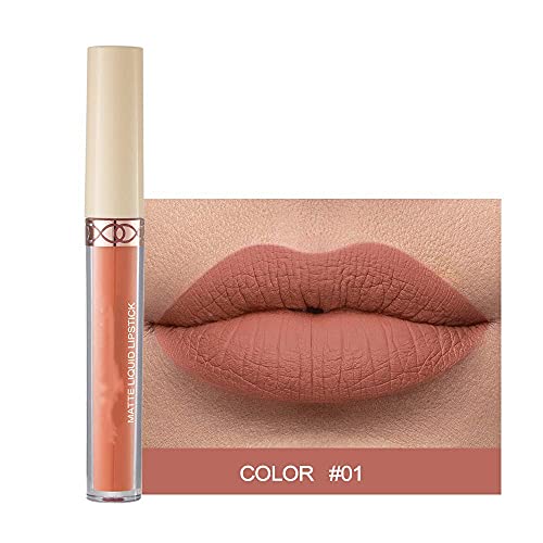 Maepeor Matte Liquid Lipstick 6Pcs Nude Brown Velvety Lip Gloss Kit Long-Lasting Wear Non-Stick Cup And Not Fade Lipstick Set For All Undertone (Nude-Brown Series, 6Pcs-D) #TOP4