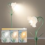 Flower Shape Floor Lamp for Living Room,55'' Tall Standing Lamp with 3 Colors Modes and Acrylic Shade Cute Floral Lamp Arc Tall Lamp Nightstand Lamp for Bedroom Corner Office Kids Room Reading (Green)