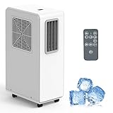 Portable Air Conditioner, 1800 BTU for Rooms, Quiet Operation Bedroom Air Cooler with Sleep Mode and Remote Control, Low power consumption