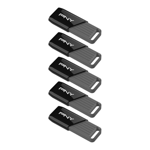Image of PNY 128GB Attache X USB 3.2 Gen 1 Flash Drive, Advanced Performance Up to 130MB /s Read, Everyday Data Store & Transfer, Reliable Portable Storage, Durable, Type-A, Computers, Laptops, Desktops, 5-Pack