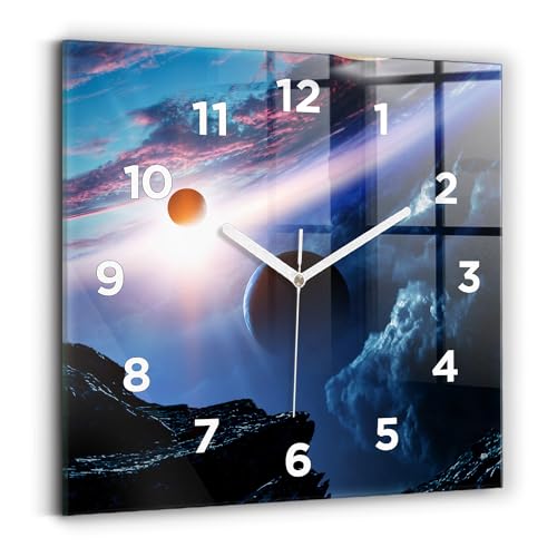 Horloge Murale de Qualité Supérieure Wallfluent à Mains Blanches - 2