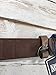 True Religion Womens Jeans Leather Belt Brown Embossed Logo Hardware Horseshoe Buckle (24)