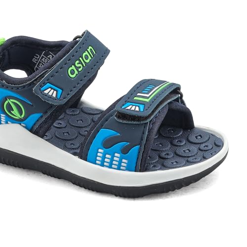 Image of ASIAN Henry-02 Kids Sports Sandals for Boys & Girls | Lightweight Sports Sandals with Soft Cushioning | Velcro Straps & Anti-Slip Grip Sole