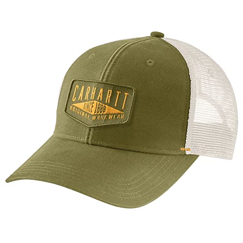 Carhartt Herren Canvas Workwear Patch Cap Baseballkappe, True Olive,...