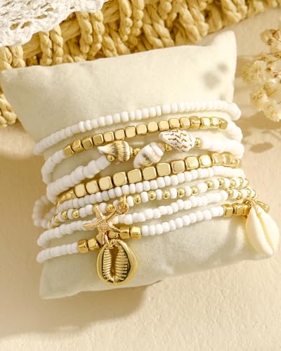 Image of iF YOU Gold Ankle Bracelets for Women, 14k Gold Plated Waterproof Cuban Link Chain Anklets Set, Layered Anklet Bracelets for Women Beach Gift Adjustable Size 5pcs
